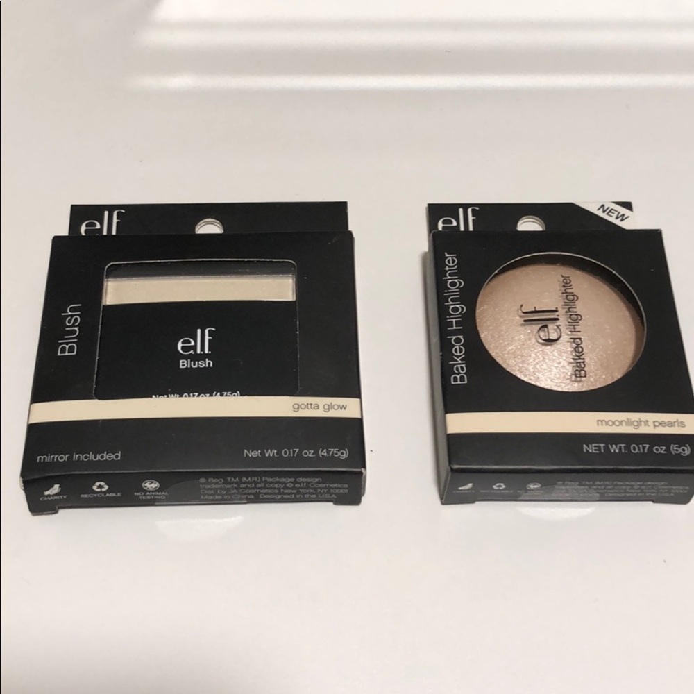 Elf Moonlight pearls and gotta glow Highlighters